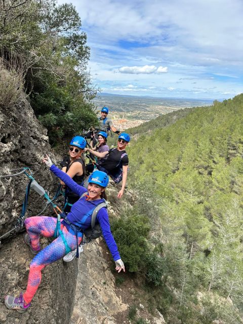 Enguera - Entering The Via Ferrata: Iron Clamps First