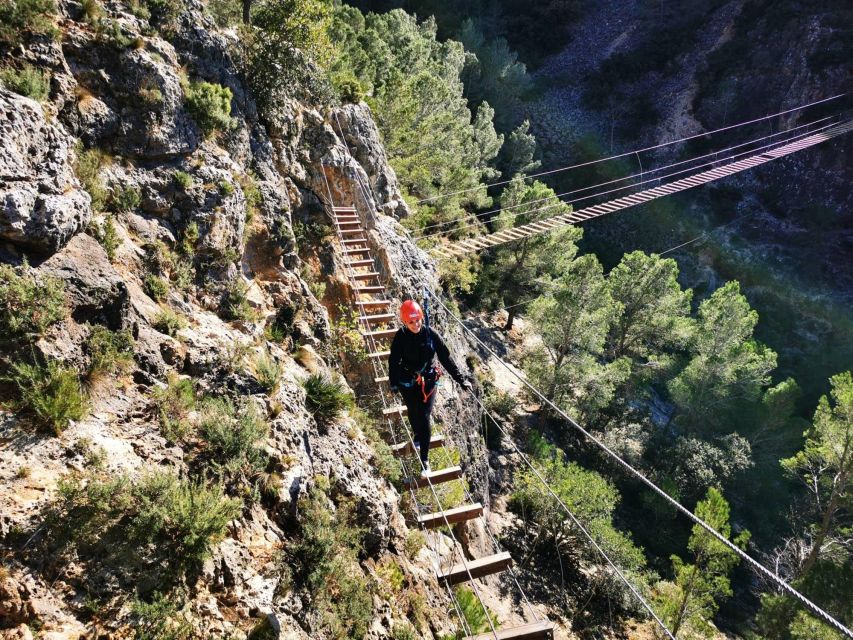 Enguera - 80m Hanging Bridge and 20m Abseiling: Feeling the Exposure