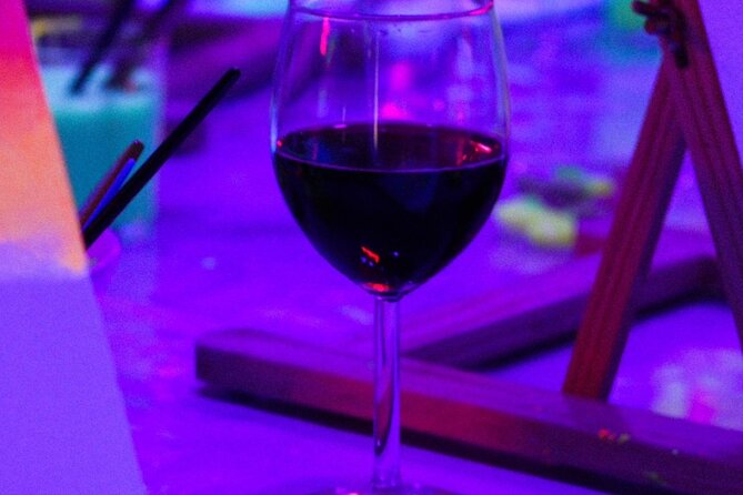 Paint a neon fluorescent picture while drinking unlimited wine - Practical logistics that actually matter on the day