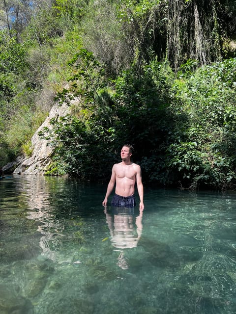 Valencia: Day trip exploring waterfalls, springs and caves - First Nature Stop: Waterfall Time You Can Actually Feel
