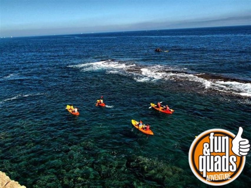 Valencia: Kayak Excursion - The middle stop: water time with snorkeling goggles