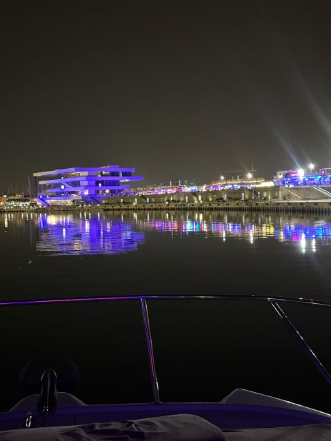 Valencia: Night Cruise with Free Drink - Veles e Vents, Tinglados, and the Clock Building: What You’re Actually Seeing