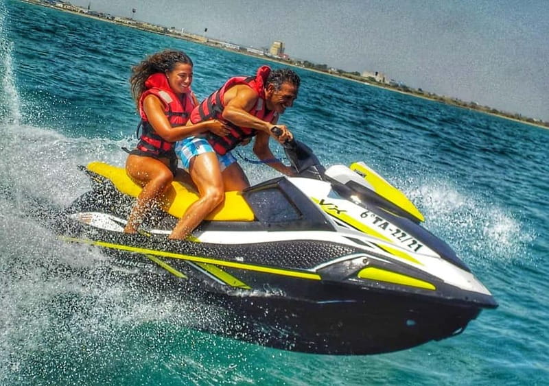 Valencia: Pobla de Farnals JetSki Rental, photos &BeachClub - On the water: safety training, a set route, and a swim stop