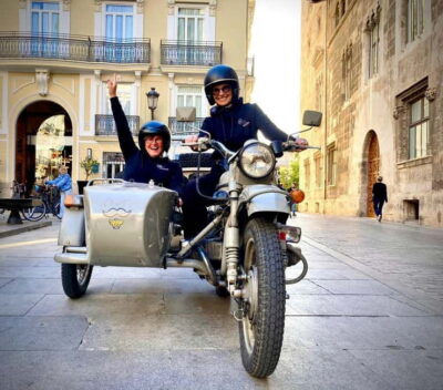 Valencia: The Highlights Tour in Vintage Sidecar - The start: pickup, helmet, and a guide-led route