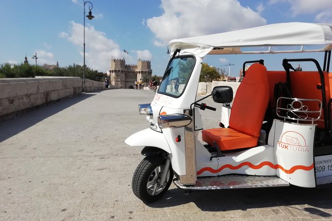 Valencia: Tuk Tuk Historical Tour - Carmen Neighborhood: crossing main streets, temples, and museums