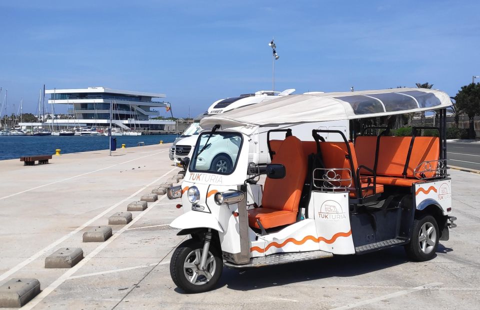 Valencia: Tuk Tuk Modern Tour - Juan Carlos I Royal Marina and Beach District Views