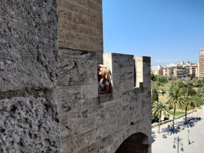 Valencia: Turia Park Guided Bike Tour - Where the tour starts: Serranos Towers gives you quick orientation
